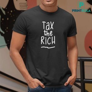 Jan Van Wearing Tax The Rich Shirt 3