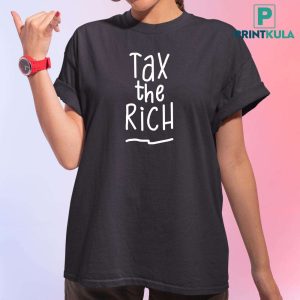 Jan Van Wearing Tax The Rich Shirt 5